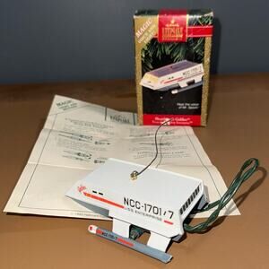Vintage Hallmark Keepsake Ornament Shuttlecraft Galileo starship enterprise